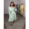 Midi šaty ZALOR mentolové