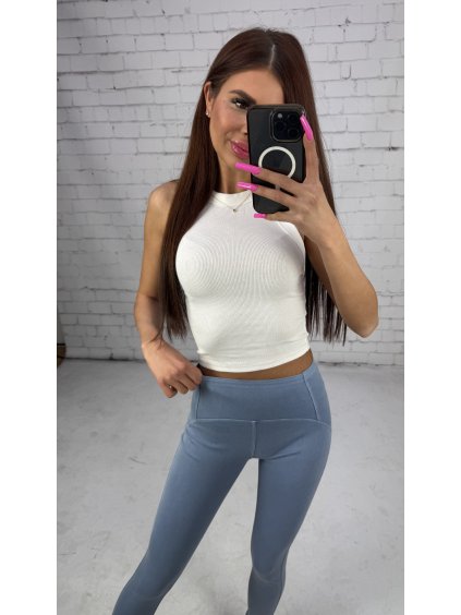 JEANSOVÉ sťahujúce push up legíny NORYN svetlomodrá