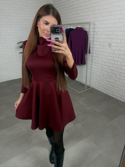 Šaty NAMIRA bordové