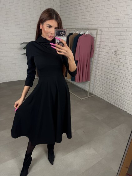 Šaty LORISA dlhé čierne