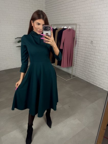 Šaty LORISA dlhé smaragdové