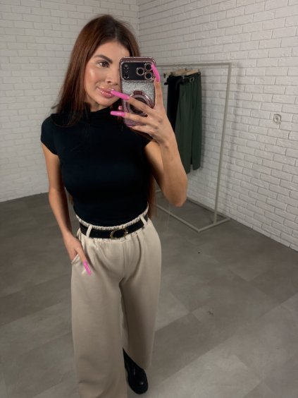 Poloteplákové nohavice BOREN béžové