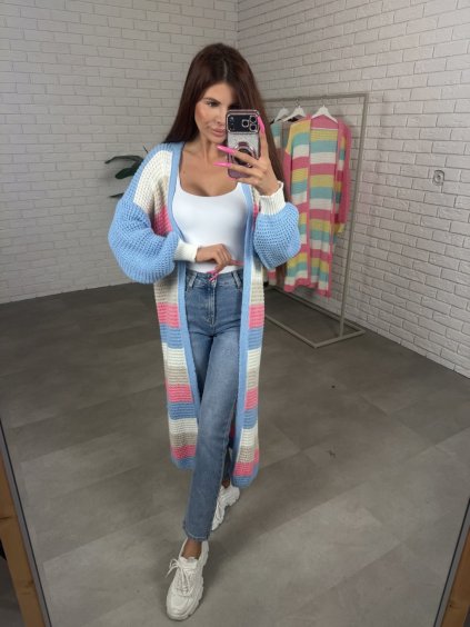 Kardigán RELON modrý