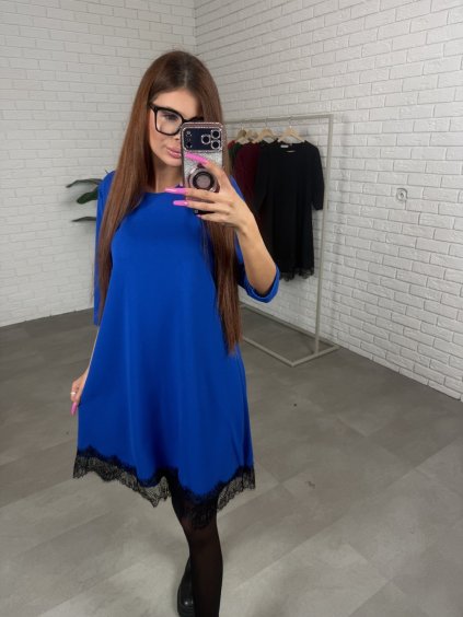 Šaty DELNA kráľovsky modré