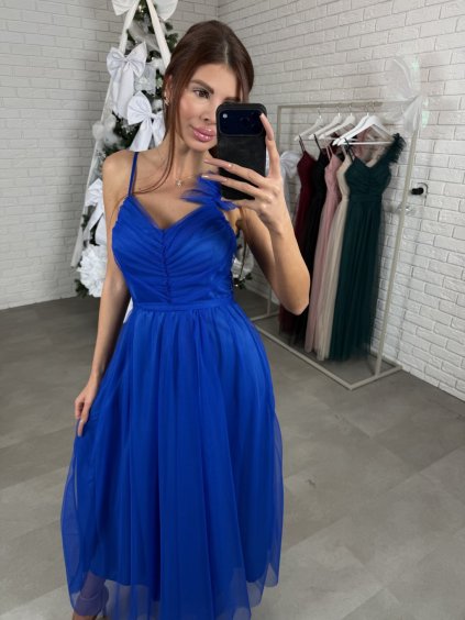 Šaty AURELA kráľovsky modré