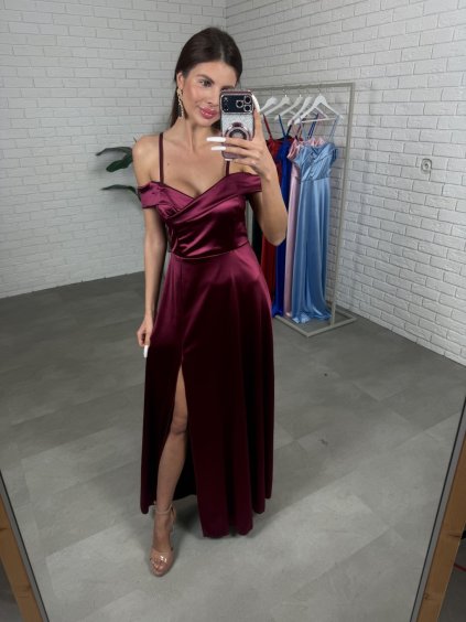 Šaty AURORA bordové