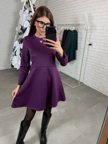 Šaty SAMON slivková