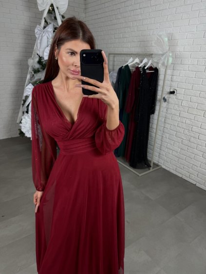 Šaty PALON vínové