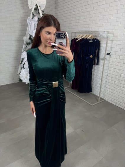 Šaty ANDREO smaragdové