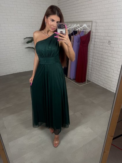 Šaty LILIEN smaragdové