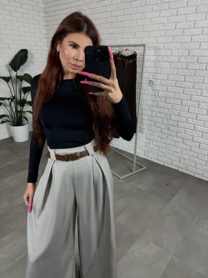 Nohavice ALVARO svetlosivé