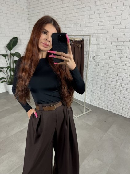 Nohavice ALVARO tmavočokoládové