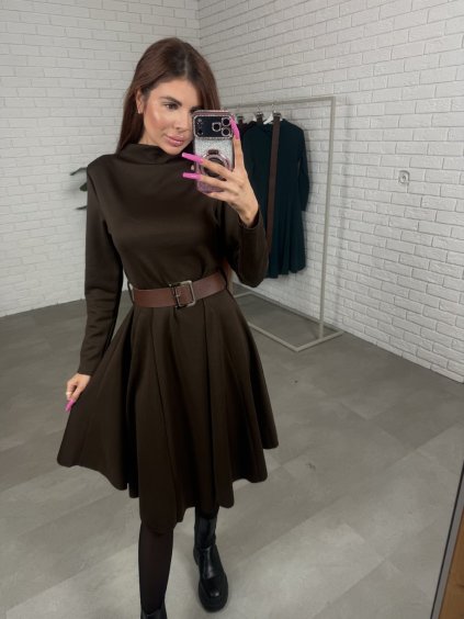 Šaty PARMA čokoládové