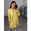 Poloteplákové šaty MAGDALENA žlté