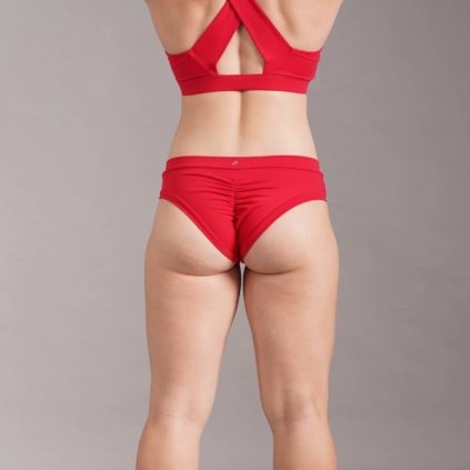 Classic Scrunch Shorts, Red