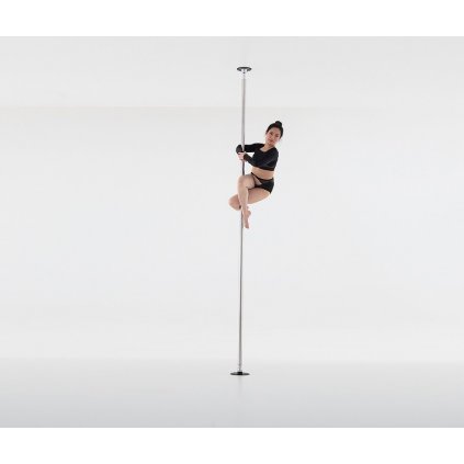 Removable studio pole - two pieces, chrome