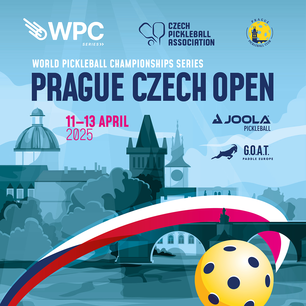 Jsme partnery WPC Prague Czech Open v Pickleball.