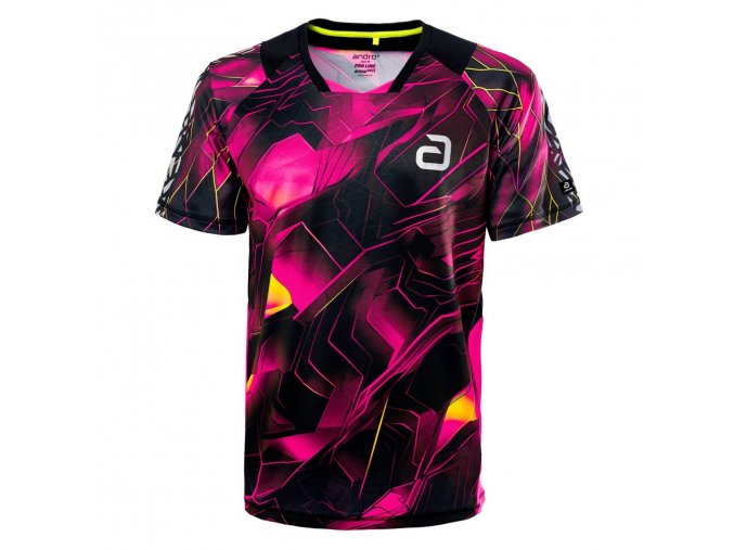 andro shirt nayton black neon pink 300 021 227 unisex 1 front