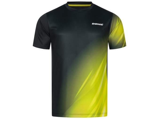 donic t shirt drop black yellow