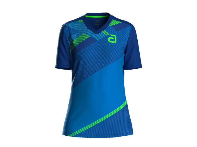 andro shirt Ataxa blue green 300 021 203 women 1 front