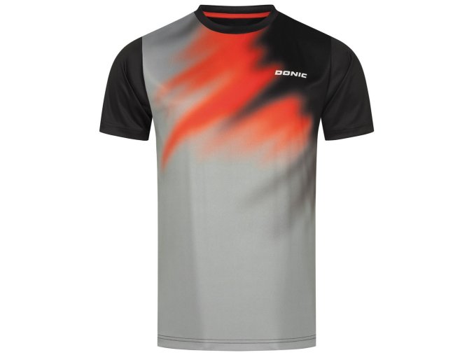 donic t shirt furious black red grey web