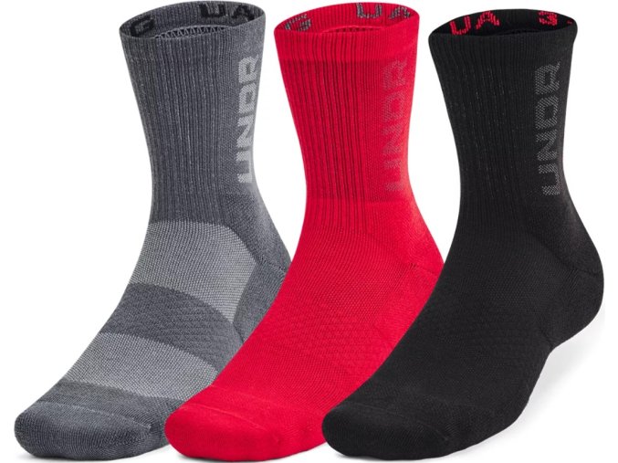 under armour ua 3 maker 3pk mid crew red 797260 1373084 601