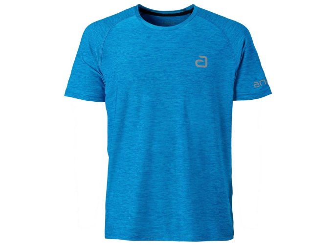andro shirt Alpha Melange Lagune blue unisex 01 front 300 021 253 2000x2000px