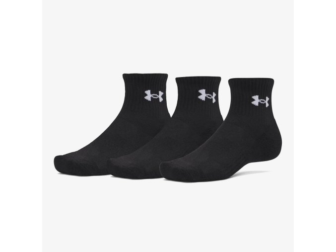 Unisexové ponožky Under Armour UA Performance Cotton 3p Qtr