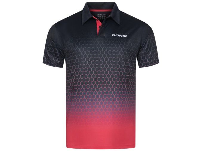 donic poloshirt spider black pink web