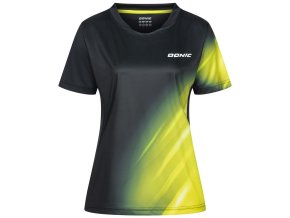 donic shirt flame lady black yellow