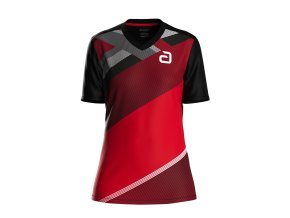 andro shirt Ataxa black red 300 021 204 women 1 front