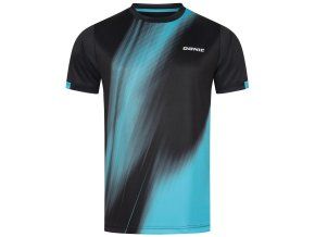 donic t shirt cream black light blue web