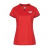Butterfly lady shirt PUREN red 01