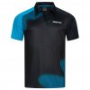 donic polo caliber black cyan front stills web