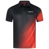 donic shirt flame black red