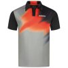 donic poloshirt rhythm black red grey web
