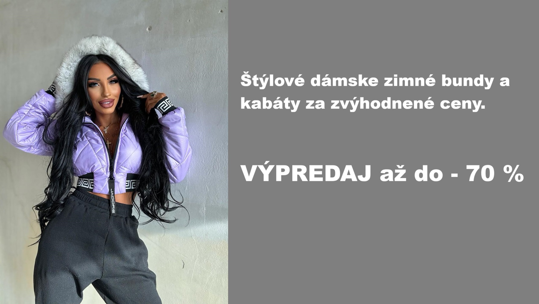 VÝPREDAJ až do - 70 % Štýlové dámske zimné bundy a kabáty za zvýhodnené ceny