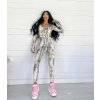 dlhe elasticke damske vzorovane overaly zvieraci vzor dlhy rukav
