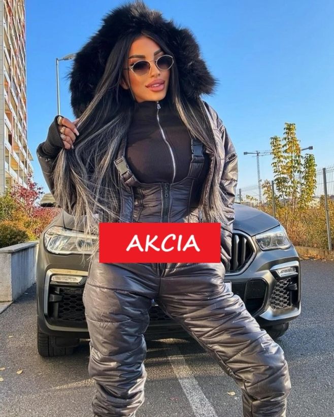 AKCIA🔥 Štýlová dámska čierna lyžiarska súprava s kožušinou teraz za 99€😊👍 Posledný kus💗 www.webfashion.sk www.modanicol.sk...