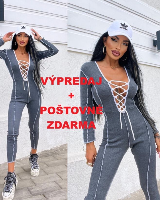 Predstavujeme náš super elastický, dlhý šedý overal🩶 s dlhým rukávom a sexi šnurovaním vpredu🎀 Prispôsobí sa každej...