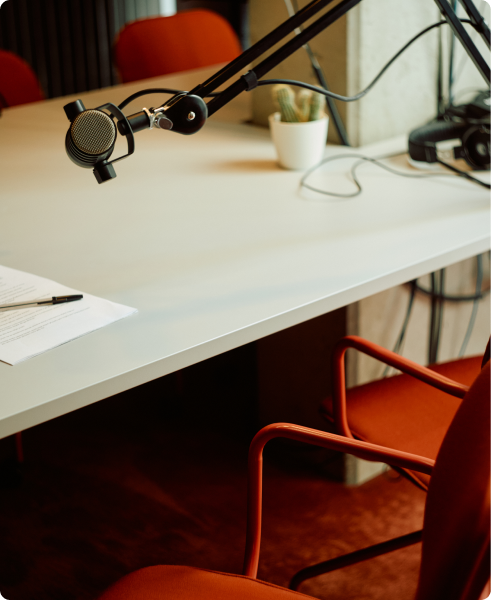 Big Questions podcast studio