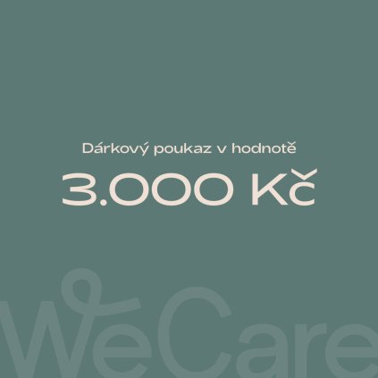 WeCare poukaz 3000