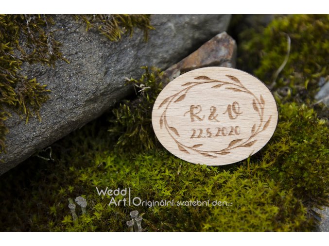 svatebni placka vyvazek oval listy detail web