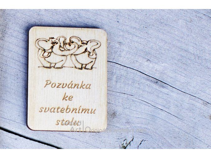 drevenei pozvanka slonici 1