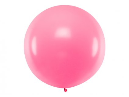 Velký pastelový balónek RŮŽOVÝ, 1 m