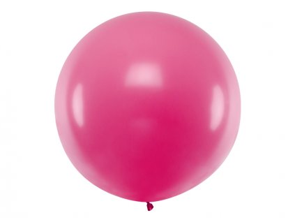 Velký pastelový balónek TMAVĚ RŮŽOVÝ, 1 m