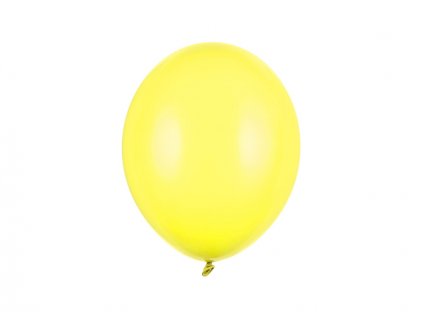 Balónek pastelový ŽLUTÝ, 27 cm