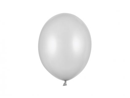Balónek metalický STŘÍBRNÝ, 27 cm