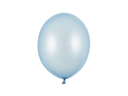 Balónek metalický SVĚTLE MODRÝ, 27 cm