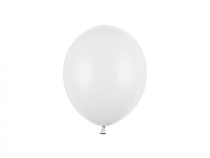 Balónek pastelový BÍLÝ, 23 cm